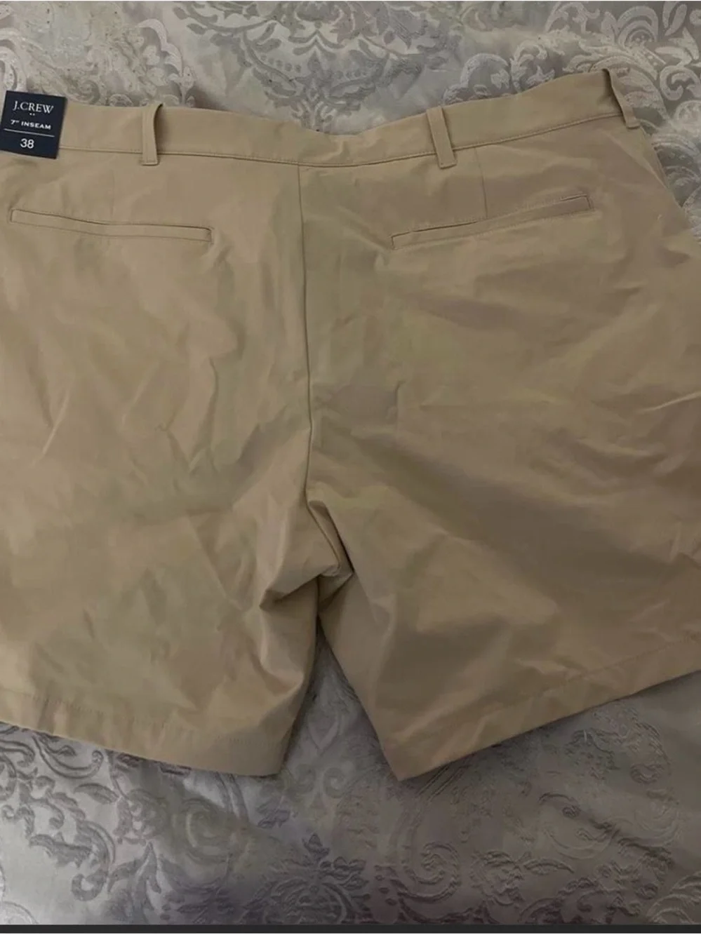 J. Crew Men's Khaki Flat-Front Shorts